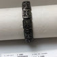Diamond and Silver Black Rhodium Finish Bracelets