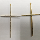 14K Solid Gold Cross Diamond Pendants