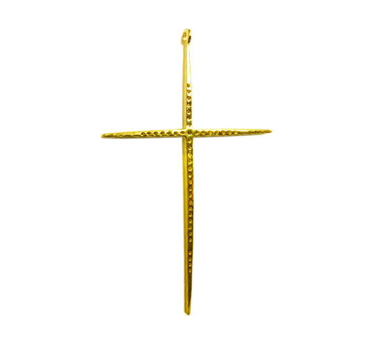 14K Solid Gold Cross Diamond Pendants