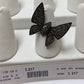 Butterfly Diamond and Silver Black Rhodium Finish Rings