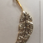 14k Solid Gold Leaf Shape Diamond Pendants. Genuine handmade pave diamond Pendant. Approx Size 0.92"(7 x 23 mm)
