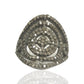 DIAMOND AND SILVER BALCK RHODIUM FINISH RINGS