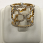 14k Solid Gold Diamond Rings. Genuine handmade pave diamond Rings. Approx Size 0.72 "(18 mm)