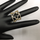 14k Solid Gold Diamond Rings. Genuine handmade pave diamond Rings. Approx Size 0.72 "(18 mm)