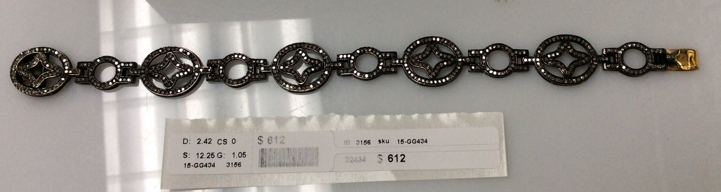 Silver and Diamond Pave  BRACELETS, BANGLES & CUFFS