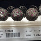 Diamond and Silver Ruby Stone Black Rhodium Finish Bracelets