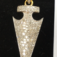 14k Solid Gold  Diamond Pendants. Genuine handmade pave diamond Pendant. Approx Size 1.56 "(14 x 39 mm)