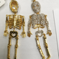 14K Solid Gold Diamond Skeleton Pendants. Genuine handmade pave diamond Pendant. Approx Size 2.60 "(19 x 65 mm)