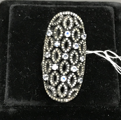 Diamond and Gemstone Designer Party Wear Ring