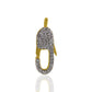 14k Solid Gold Diamond Clasps