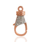 14k Solid Gold Diamond Clasps