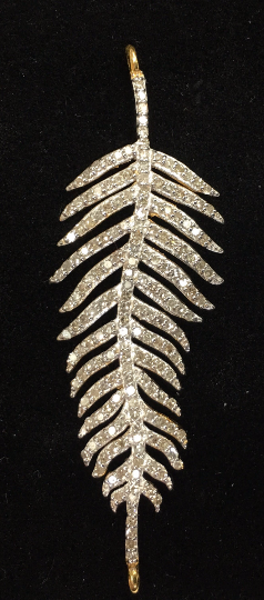 14k Solid Gold Wings Diamond Pendants