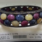 Diamond and Silver Multi-Sapphire Black Rhodium Finish Bracelets