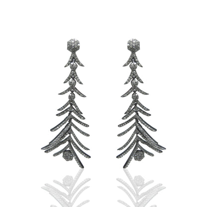 Diamond Art Deco Earrings