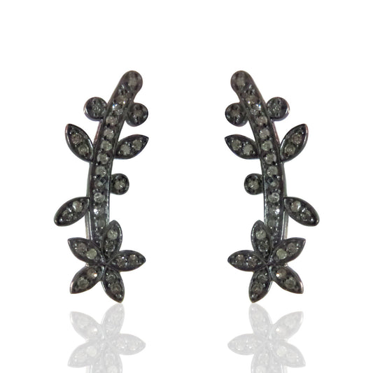 Diamond Silver Earring