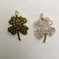 14k Solid Gold Flower Diamond Pendants. Genuine handmade pave diamond Pendant. Approx Size 0.56 "(11 x 14 mm)