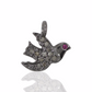 Bird Diamond Charm, 9x11mm Small Bird Shape Charms