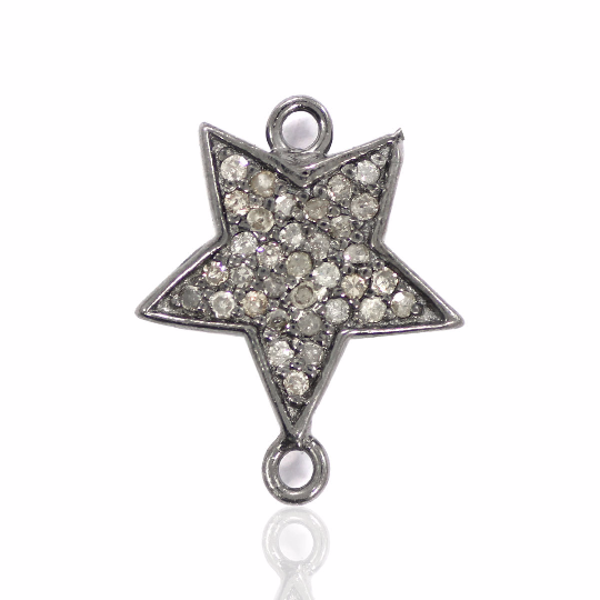 Pave Diamond Detail on , Gorgeous Piece Sizzling Star Design looking Awesome Charms.