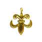 14K Solid Gold Diamond Fleur Di Lis Shape Pendants. Genuine handmade pave diamond Pendant. Approx Size 0.88 "(22 x 18 mm)