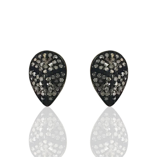 Drop Shape Diamond Earring Stud