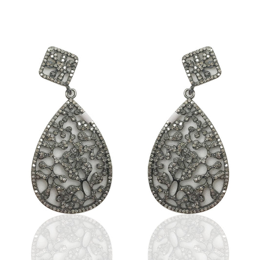Diamond Silver Earring