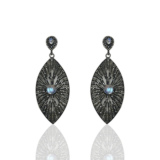 DIAMOND SILVER EARRRINGS