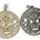 Pave Diamond Pendant, Pave Titlell Pendant, Titlell Charm, 1.6''(40mm), Oxidized Silver