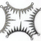 Pave Diamond Art Deco Necklace ,  Diamond design in sterling silver w/antique finish, Approx 0.55" Stunning