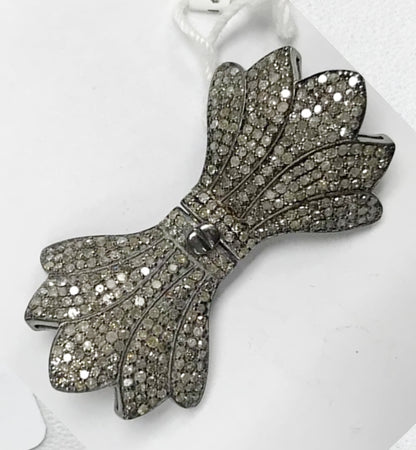 Bow Tie Shape Diamond Pendants & Charms.