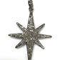Star Burst Diamond Pendants & Charms Approx 33 x 43 mm