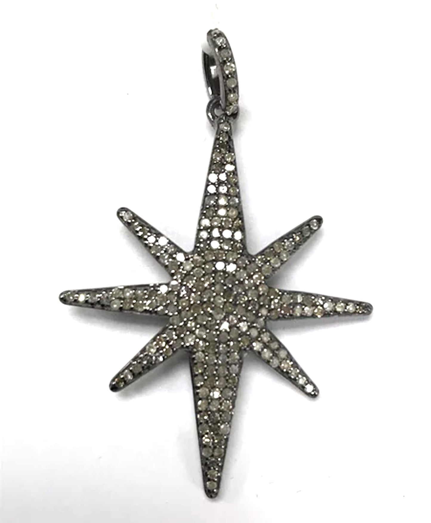 Star Burst Diamond Pendants & Charms Approx 33 x 43 mm