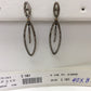 Diamond and Silver Black Rhodium Finish Earring.