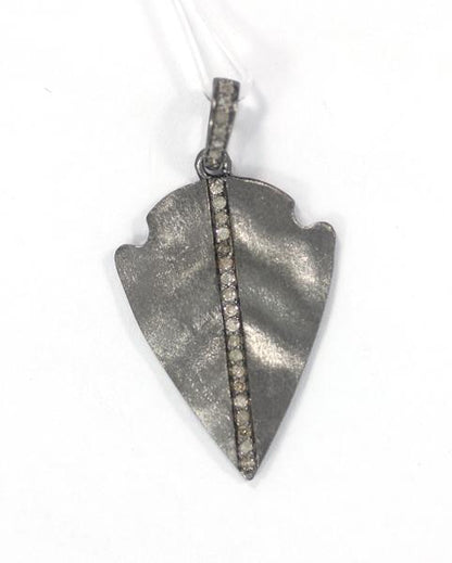 Silver Pave Diamond Pendant
