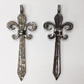 Sword Diamond Charm .925 Oxidized Sterling Silver Diamond Charm, Genuine handmade pave diamond Charm Size Approx 2.16"(21 x 54 MM)