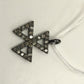 Vintage Diamond Silver Charm