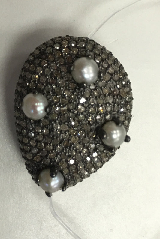 Nugget Beads Diamond and Pearls