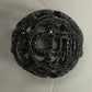 Fancy Shape  Black Spinel Pave Silver Beads