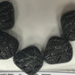 Filgree Nuggets Black Spinel Pave Silver Beads
