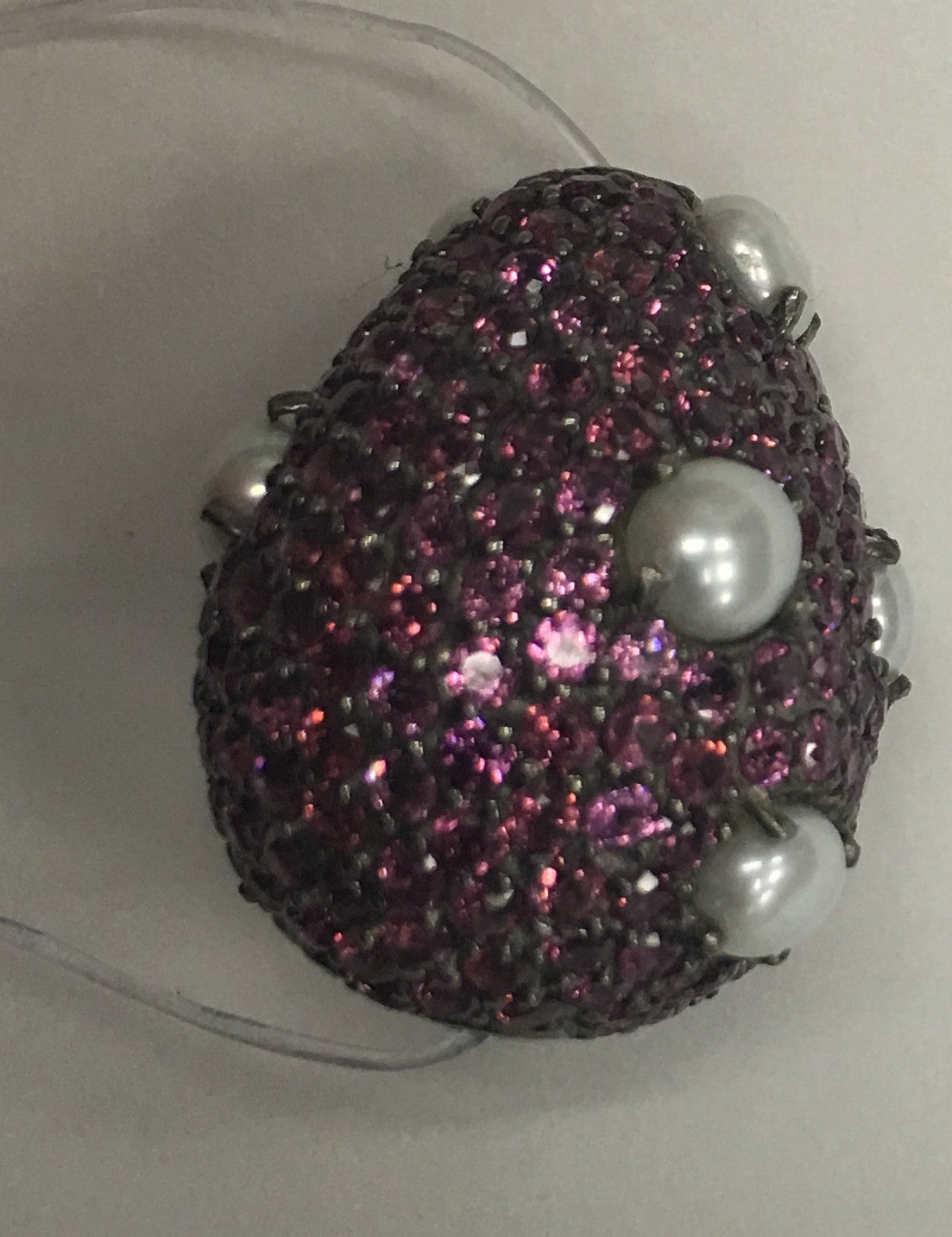Rhodolite Drop Beads