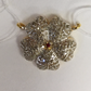 14k Solid Gold Flower Shape Diamond Pendants. Genuine handmade pave diamond Pendant. Approx Size 0.80 "(20 mm)
