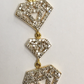 14k Solid Gold Diamond Shape Diamond Pendants. Genuine handmade pave diamond Pendant. Approx Size 1.60 "(15 x 40 mm)