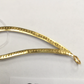 14k Solid Gold Open Leaf Shape Diamond Pendants