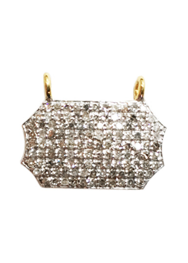 14k Solid Gold Diamond Pendant