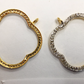 14k Solid Gold Open Shape Diamond Pendants