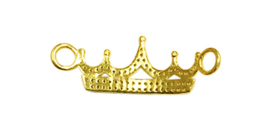 14k Solid Gold Crown Shape Diamond Pendants