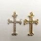 14K Solid Gold Cross Diamond Pendants. Genuine handmade pave diamond Pendant. Approx Size 0.88 "(12 x 22 mm)