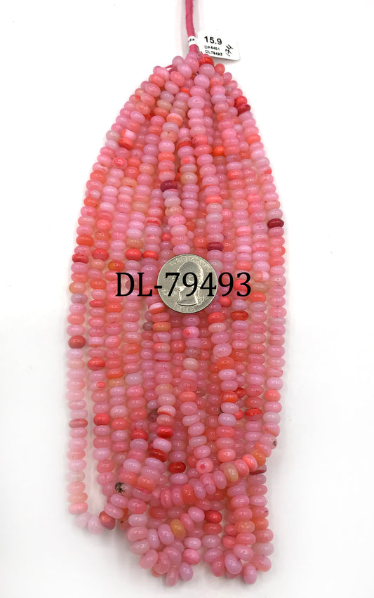 Opal Beads Smooth Rondelle, Dyed Colours