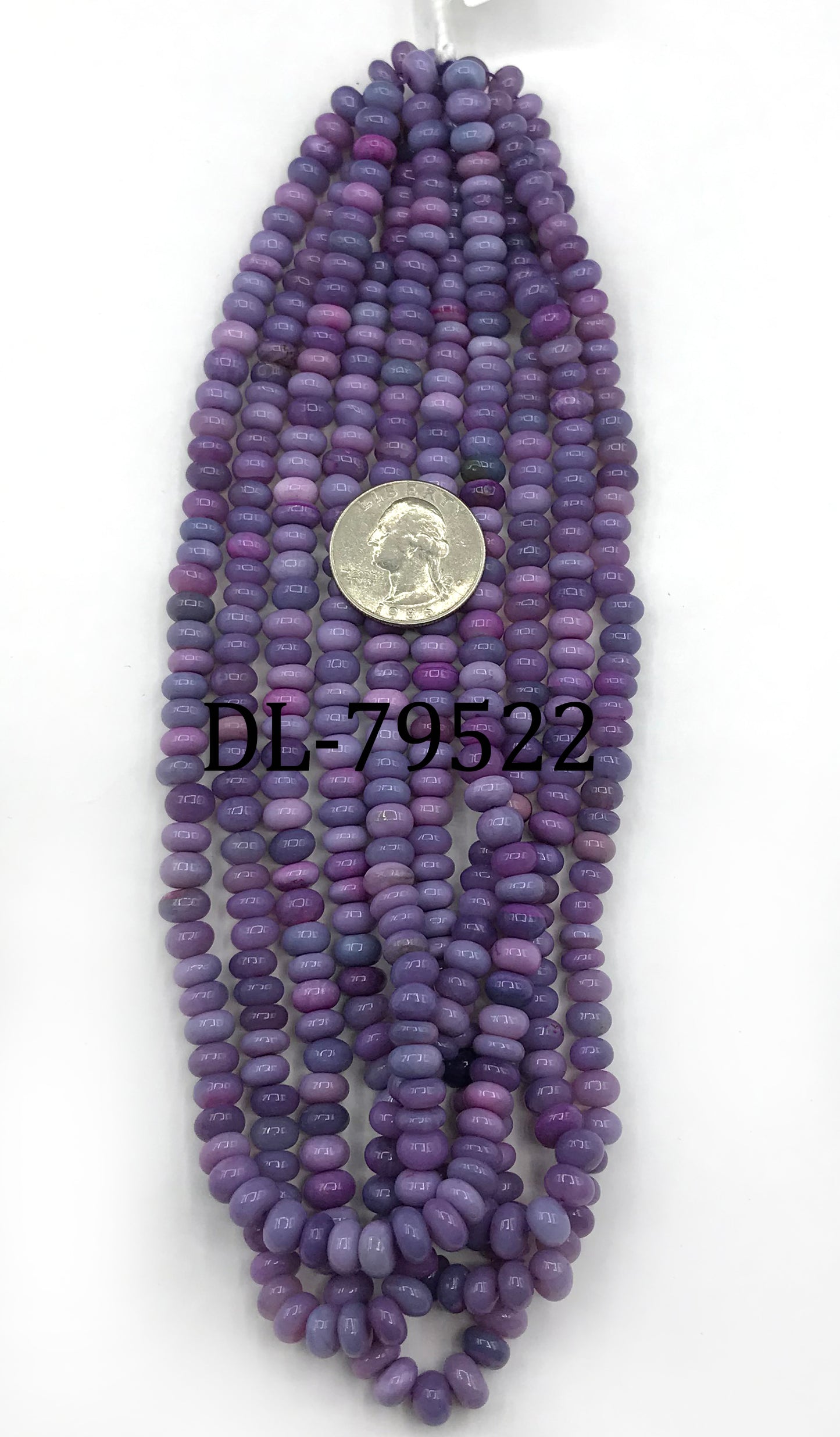 Opal Beads Smooth Rondelle, Dyed Colours