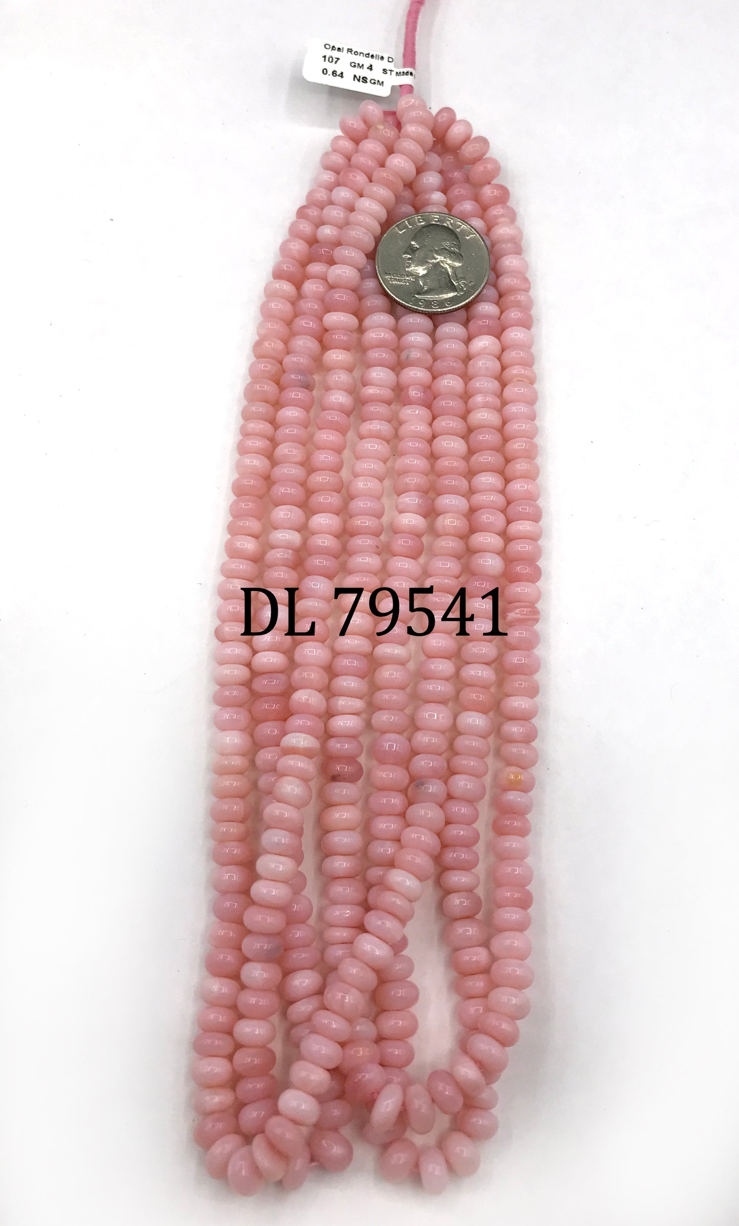 Opal Beads Smooth Rondelle, Dyed Colours