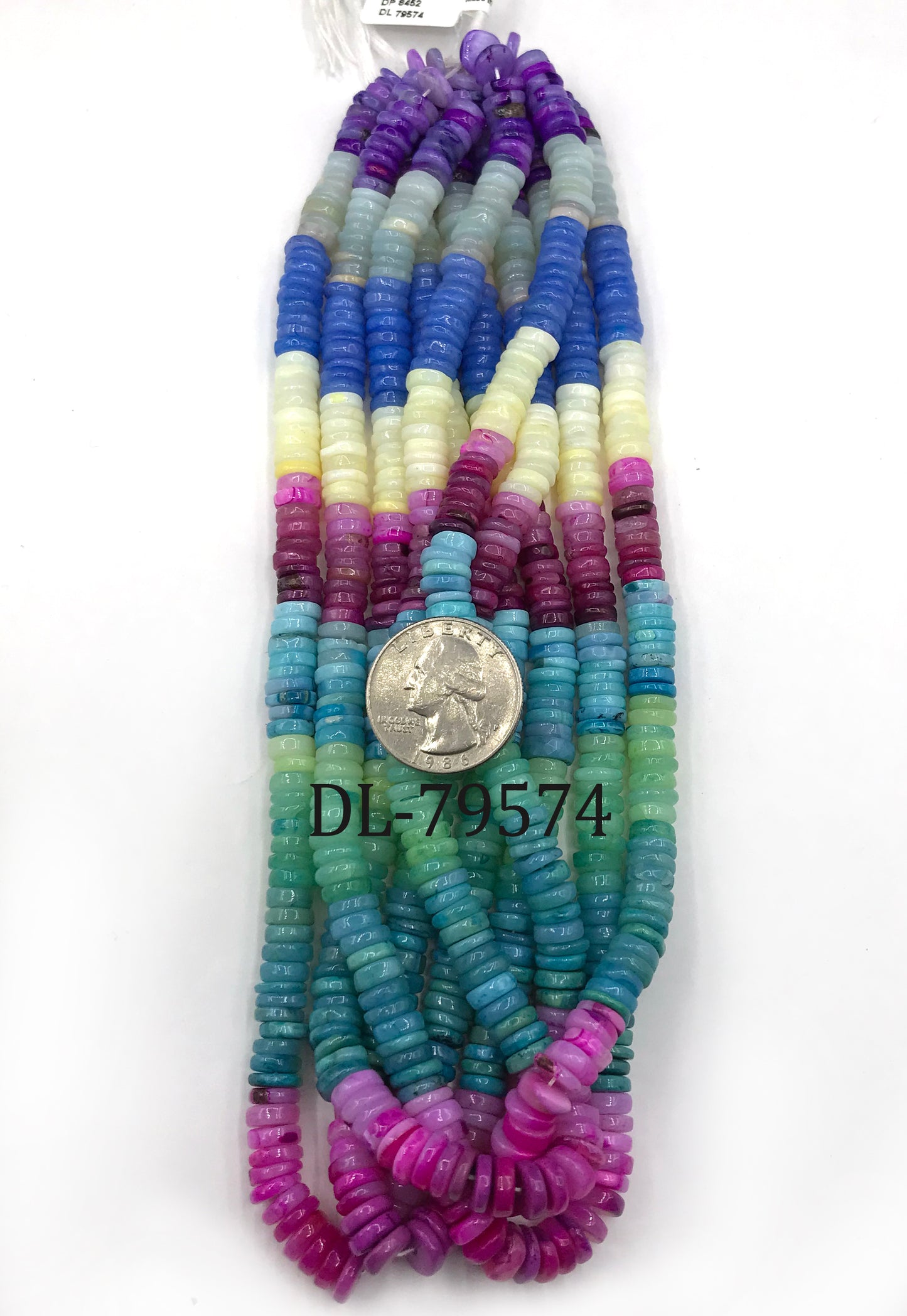 Opal Beads Smooth Wheel, Dyed Colours